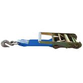 579950BL-12 2 x 12 Fixed End Only Ratchet With Grab Hook - Blue