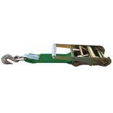 579950F-12 2 x 12 Fixed End Only Ratchet With Grab Hook - Green