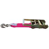 579950P-12 2 x 12 Fixed End Only Ratchet With Grab Hook - Pink