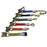 579963R-12 2 x 12 Fixed End Only Ratchet With Flat Snap Hook - Red