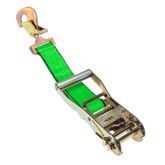 579964HF-12 2 x 12 Fixed End Only Ratchet With Twisted Snap Hook - High Visibility Green
