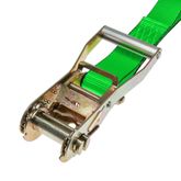 579964HF-12 2 x 12 Fixed End Only Ratchet With Twisted Snap Hook - High Visibility Green 1