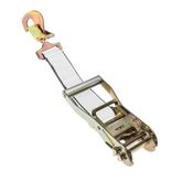 579964N-12 2 x 12 Fixed End Only Ratchet With Twisted Snap Hook - White