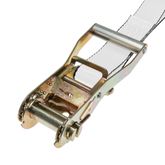 579964N-12 2 x 12 Fixed End Only Ratchet With Twisted Snap Hook - White 1