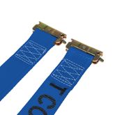 640801BL-48 2 x 8 E-Track Ratchet Strap 48 Fixed End - Blue 3