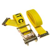 641401Y-36 2 x 14 E-Track Ratchet Strap 36 Fixed End - Yellow 1