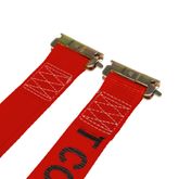 641601R-6 2 x 16 E-Track Ratchet Strap 6 Fixed End - Red 3