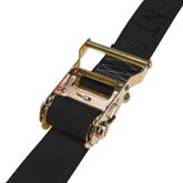 642001B-12 2 x 20 E-Track Ratchet Strap 12 Fixed End - Black 2