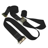 650801B-12 2 x 8 E-Track Cam Buckle Strap 12 Fixed End - Black