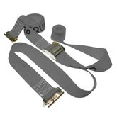 650801G-12 2 x 8 E-Track Cam Buckle Strap 12 Fixed End - Gray