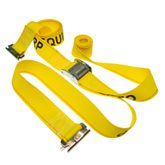 650801Y-12 2 x 8 E-Track Cam Buckle Strap 12 Fixed End - Yellow