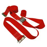 651001R-18 2 x 10 E-Track Cam Buckle Strap 18 Fixed End - Red