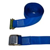651401BL-18 2 x 14 E-Track Cam Buckle Strap 18 Fixed End - Blue