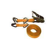 7106-81-45-O-24 1 x 6 Ratchet Strap with Wire Hook D-Ring - Orange