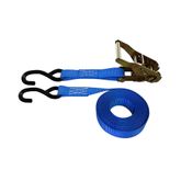 710686BL-6 1 x 6 Ratchet Strap with HD S-Hooks - Blue