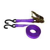 711886PU-6 1 x 18 Ratchet Strap with HD S-Hooks - Purple