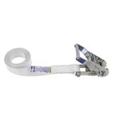 71SS0500N 1 x 5 Endless Loop Stainless Steel Ratchet Strap - White