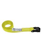 75B0400Y 1 x 4 Endless Loop Black Cam Buckle Strap - Yellow