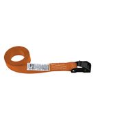 75B0600O 1 x 6 Endless Loop Black Cam Buckle Strap - Orange