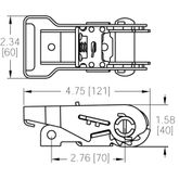 800 1 Wide Handle Ratchet - WLL 1100 lb 1