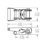 804 2 Wide-Handle Ratchet - WLL 3666 lb 1
