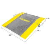 ADP-3636-2500 36 x 36 38 Thick Guardian Aluminum Dock Plate 4