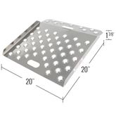 CR-01-20-20-P-TS4 20 L x 20 W - Guardian Aluminum Curb Ramp with Heavy-Duty Traction 6