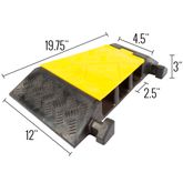 DH-CP-4L 3-Channel Guardian Left Turn Cable Protector for 25 Dia Cables 1