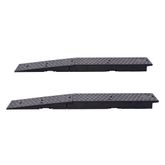 DH-CUP-10 Guardian Rubber Shipping Container Ramps with Wheel Riser Levelers - 73 L x 11 W x 4 H 2