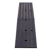 DH-CUP-10 Guardian Rubber Shipping Container Ramps with Wheel Riser Levelers - 73 L x 11 W x 4 H 4
