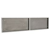 DOOR-182460-P Polished Aluminum Door Upgrade for 60 W x 18 H HD Ramps Trailer Cabinet 2