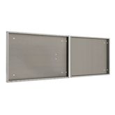 DOOR-242460-P Polished Aluminum Door Upgrade for 60 W x 24 H HD Ramps Trailer Cabinet 2
