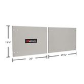 DOOR-242460-P Polished Aluminum Door Upgrade for 60 W x 24 H HD Ramps Trailer Cabinet 3