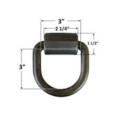 DR-062 58 Forged D-Ring and Clip - WLL 6000 lb 1