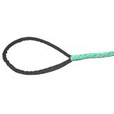 DYMA38GN-30LP 38 x 30 Dyneema HMPE Rope with Loops and Wear Pad - Green 1