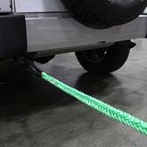 DYNEEMA-GREEN Dyneema HMPE Rope with Loops and Wear Pad - Green 2