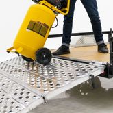 F05-79-048-HINGE 48 L x 79 W HD Ramps Heavy-Duty Bi-Fold Landscaping Trailer Ramps 5