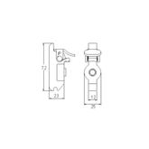 FE8250-1 E-Track Threaded Fitting - WLL 1330 lb 1