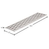 PP-1157 3975 x 12 HD Ramps Trailer Traction Tread wOval Punch Plate 3