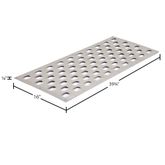 PP-1159-4 3975 x 16 HD Ramps Trailer Tread wOval Punch Plate 4 Pack 3