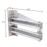 RHD-5-22 HD Ramps Loading Ramp Storage Brackets for Step Deck Trailers without Knee Braces 1