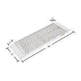S-3612-1500-P 36 L x 12 W Guardian Aluminum Dual Runner Shed Ramps with Punch Plate Surface 2