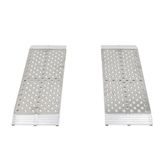 S-3612-1500-P 36 L x 12 W Guardian Aluminum Dual Runner Shed Ramps with Punch Plate Surface 3