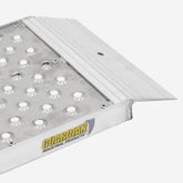 S-3612-1500-P 36 L x 12 W Guardian Aluminum Dual Runner Shed Ramps with Punch Plate Surface 4