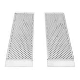 S-4812-1500-P 48L x 12W Guardian Aluminum Dual Runner Shed Ramps with Punch Plate Surface 6