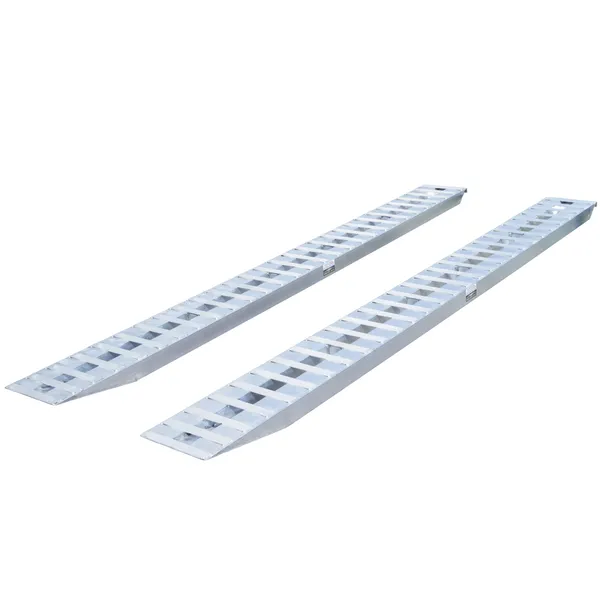 Aluminum Ramps with Hook Ends - 14' L x 16' W x 4-1/4