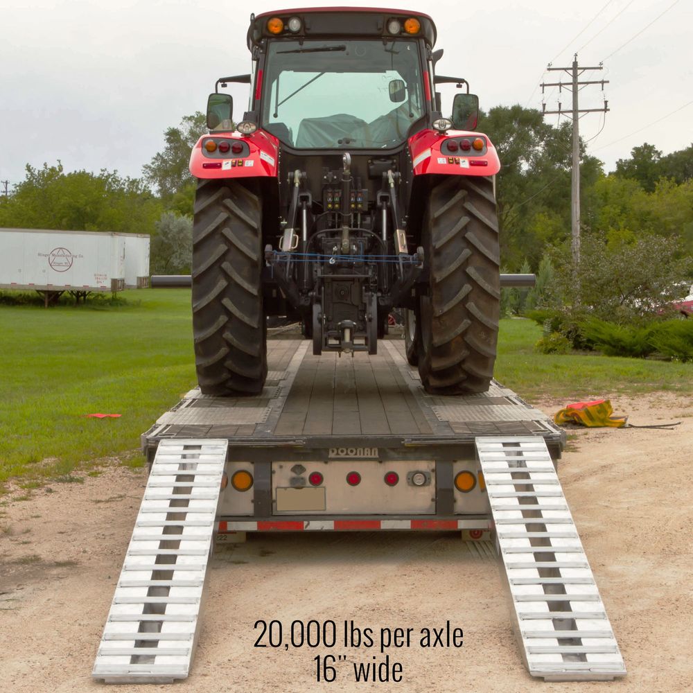 8 ft. Aluminum Step Deck Ramp 2x Pin-On Ends | Cargo Equipment Corporation